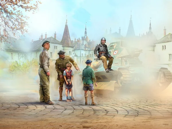 WWII French Tank Crew (4 figures)