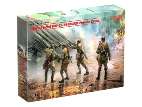 WWII Soviet BM-13-16 MLRS Vehicle Crew
