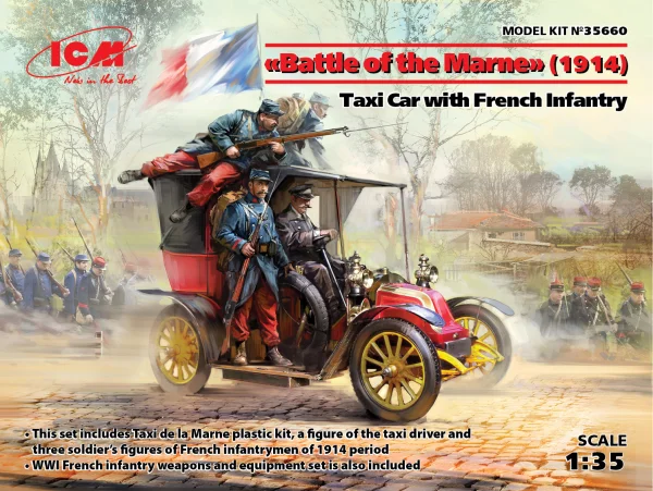 Battle of the Marne (1914) Taxi Car with French Infantry — image 17 of 18
