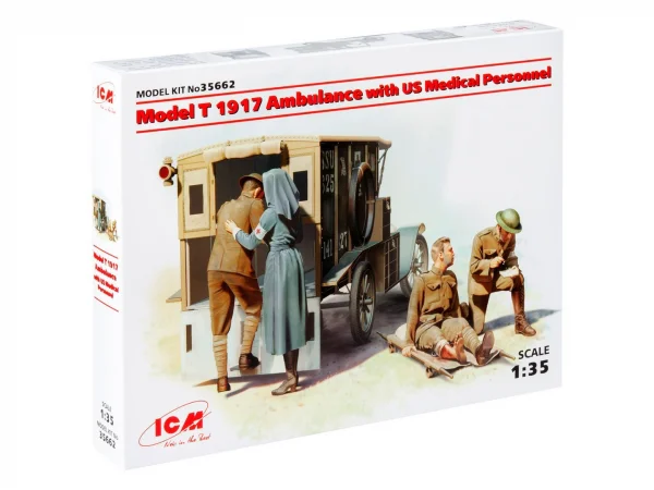Model T 1917 Ambulance with US Medical Personnel