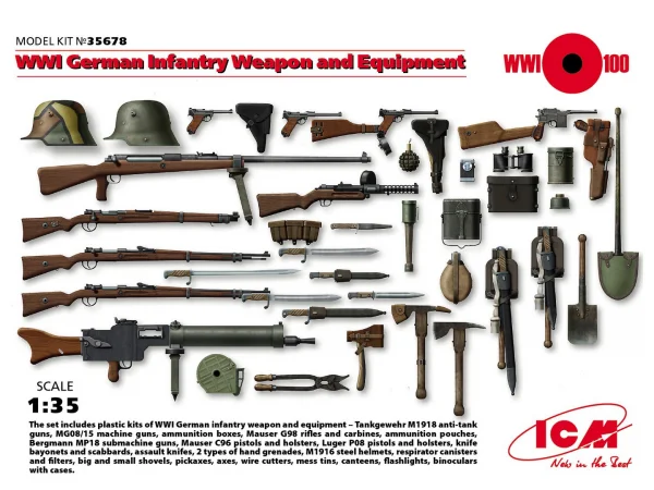 WWI German Infantry Weapon and Equipment
