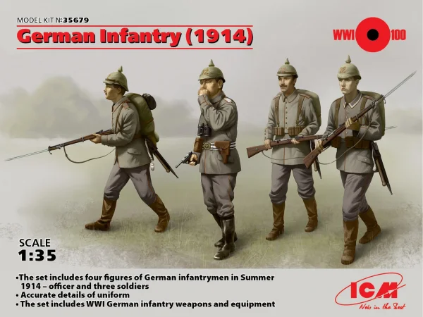 German Infantry (1914) (4 figures)