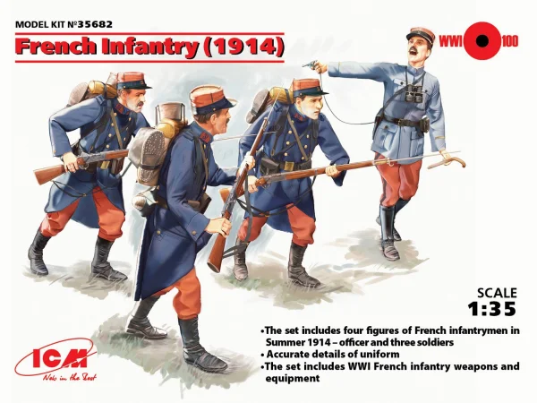 French Infantry (1914) (4 figures)