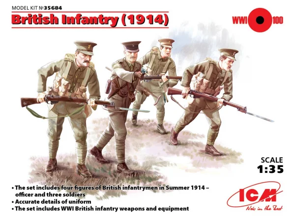 British Infantry (1914) (4 figures)