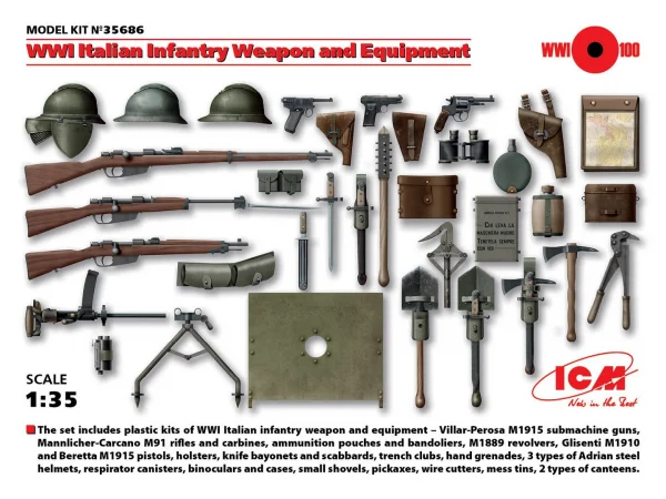 WWI Italian Infantry Weapon and Equipment