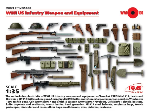WWI US Infantry Weapon and Equipment