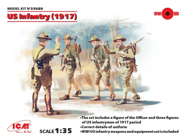 US Infantry (1917) (4 figures)