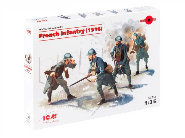French Infantry (1916) (4 figures)