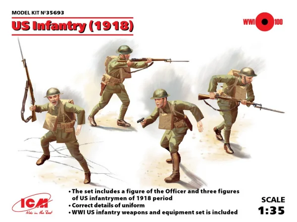US Infantry (1918) (4 figures)