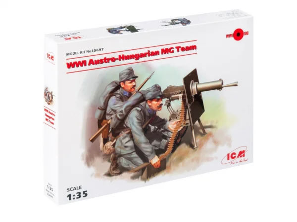 WWI Austro-Hungarian MG Team (2 figures)