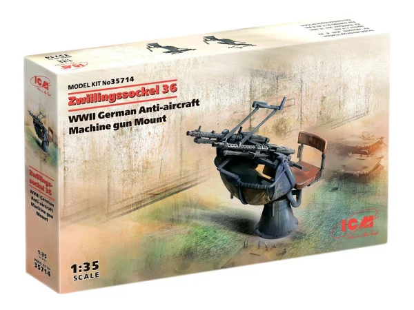 Zwillingssockel 36 - WWII German Anti-aircraft Machihe gun Mount