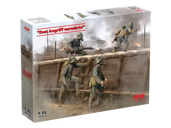 Los - Los - Los - Attacke!German Army Assault Unit (4 Figures)