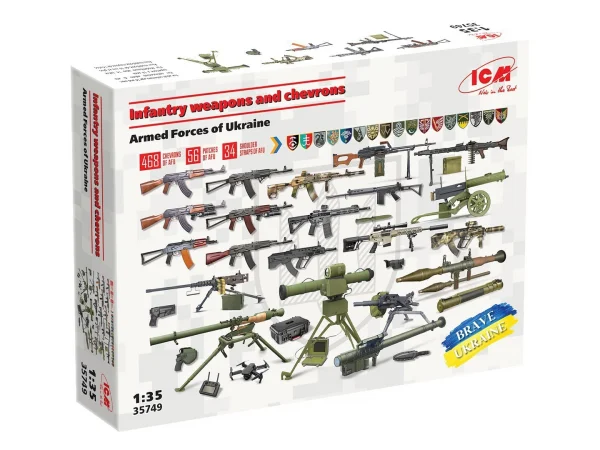 Infantry weapons and chevrons of the Armed Forces of Ukraine