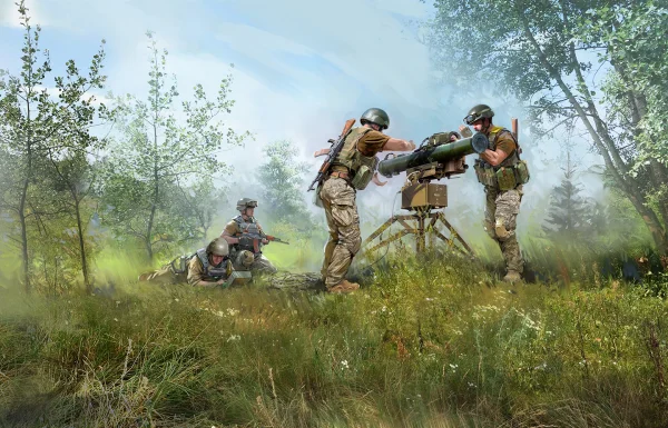 The crew of Stugna-P anti-tank complex