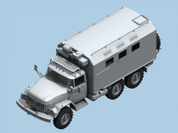 Chernobyl #1 Radiation Monitoring Station (ZiL Truck - Barrier Checkpoint & 5 Figures)