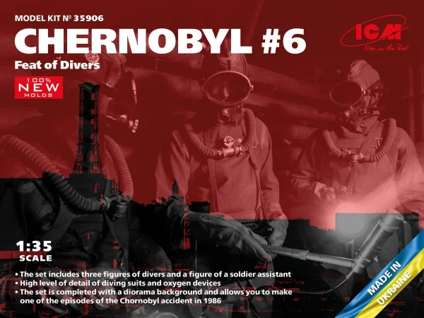 Chernobyl #6 Feat of Divers (3 Figures)