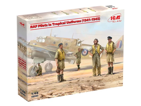 RAF Pilots In Tropical Uniforms (1941-1945) 5 Figures