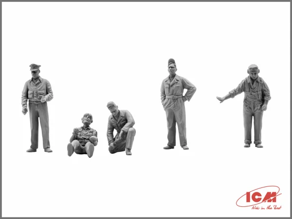 USAAF Pilots & Ground Personnel (1941-1945) 5 Figures