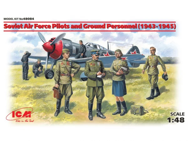 Soviet Air Force Pilots and Ground Personnel (1943-1945) (7 figures)