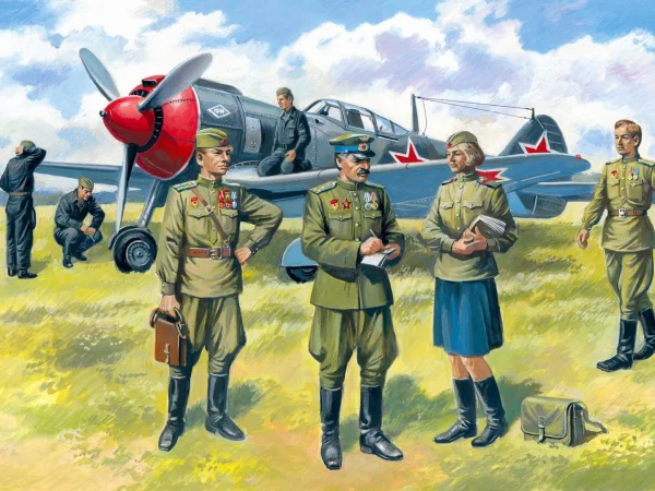 Soviet Air Force Pilots and Ground Personnel (1943-1945) (7 figures)