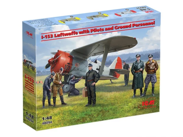 I-153 with Luftwaffe Pilots and Ground Personnel