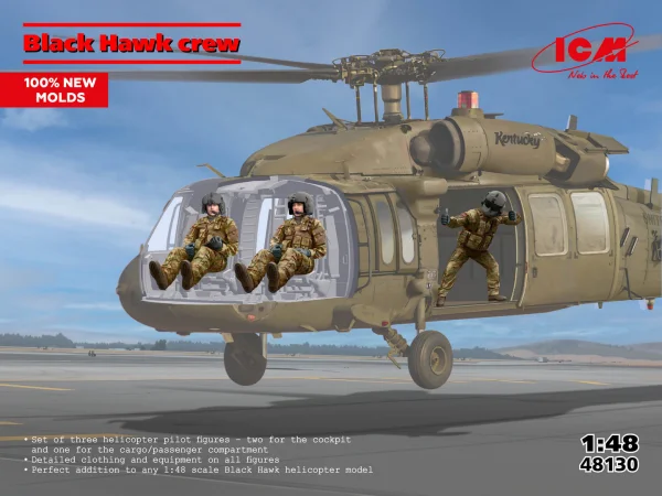 Black Hawk Helicopter Crew (3 Figures)