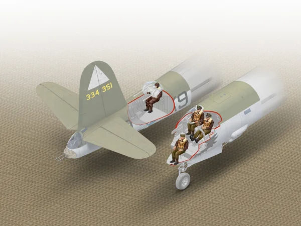B-26 Marauder U.S. Crew (4 Figures)