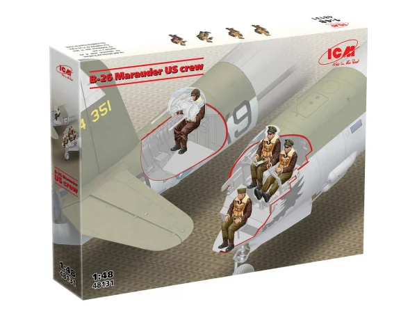 B-26 Marauder U.S. Crew (4 Figures)