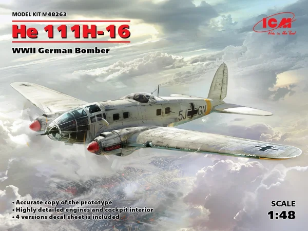 He 111H-16 - WWII German Bomber