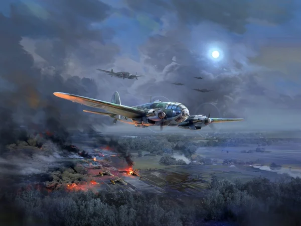 He 111H-20 - WWII German Bomber