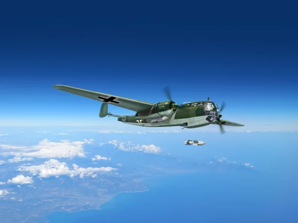 Do 217K-2 with Gliding Bombs Fritz-X - WWII German Bomber