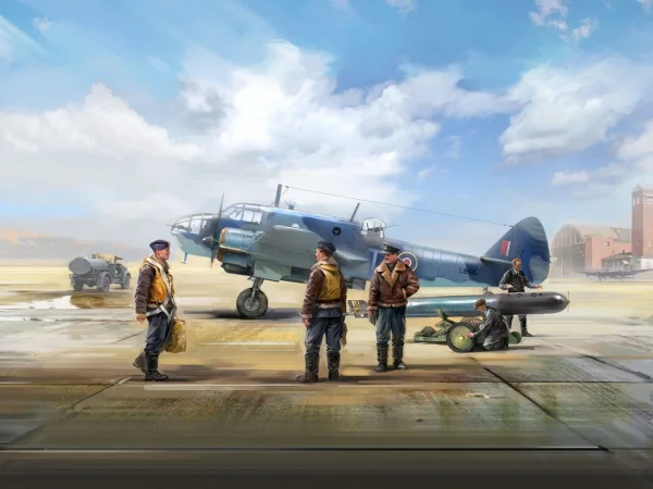 Bristol Beaufort Mk.IA with RAF pilots
