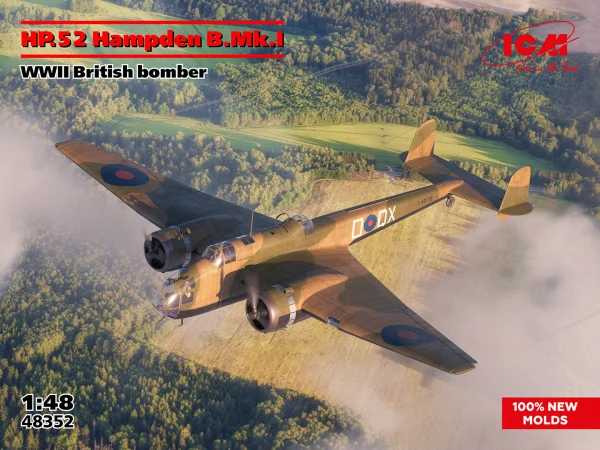 HP.52 Hampden B.Mk.I WWII British Bomber