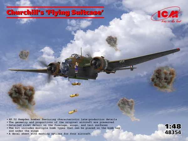 Churchills Flying SuitcaseHP.52 Hampden Bomber