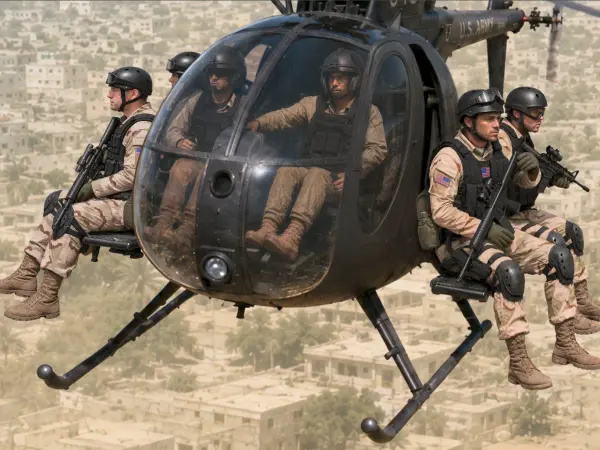 Delta Force Assault Team with MH-6J Helicopter — image 1 of 7