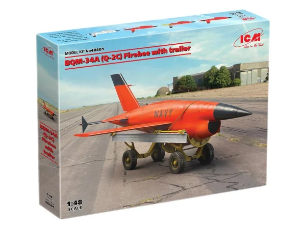 (BQM-34A) Q-2C Firebee with trailer (1 airplane and trailer)