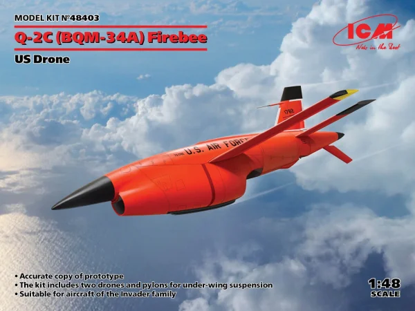 (BQM-34A) Q-2C Firebee - US Drone (2 airplanes and pilons)