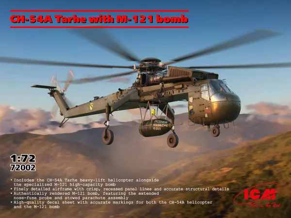 Sikorsky CH-54A Tarhe Helicopter with M-121 Bomb — image 2 of 8