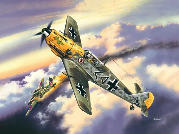 Messerschmitt BF 109E-4 - WWII German Fighter — image 1 of 3