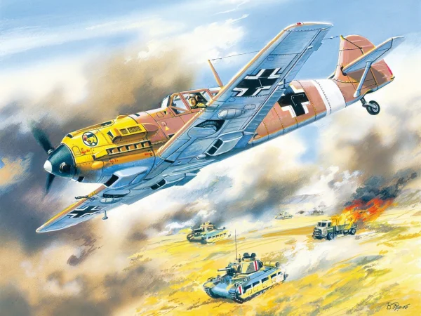 Messerschmitt BF 109E-7/Trop - WWII German Fighter — image 1 of 3