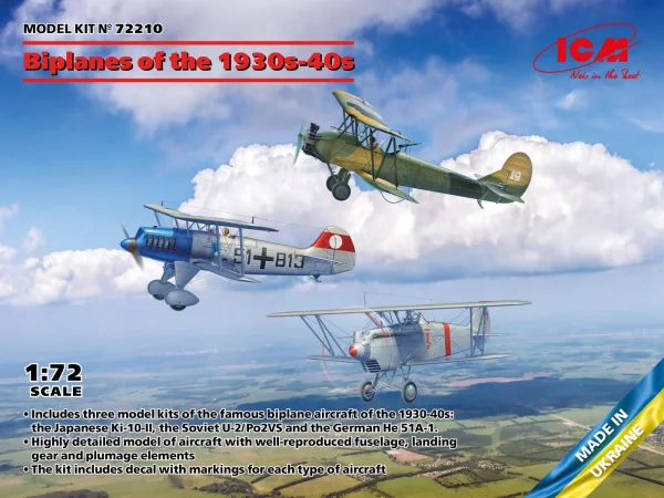 Biplanes of the 1930s and 1940s (Не-51A-1 - Ki-10-II - U-2/Po-2VS) — image 2 of 3