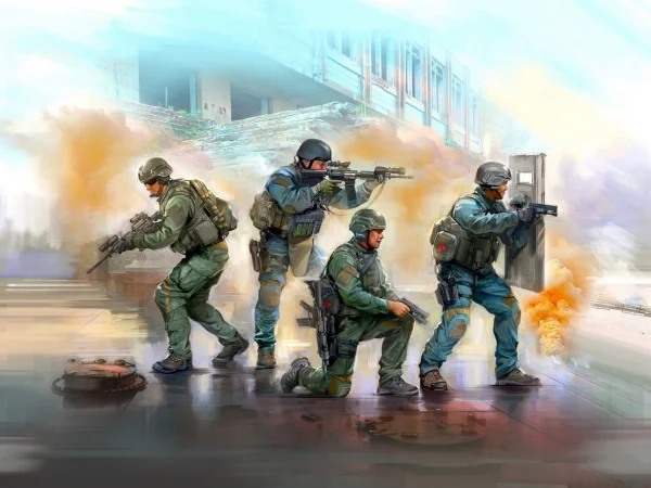 S.W.A.T. Team (4 figures)