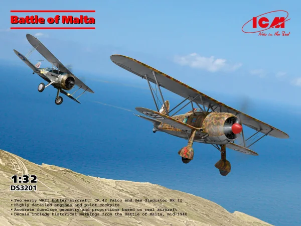 Battle of Malta with CR. 42 Falco & Sea Gladiator Mk. II (Set of 2 Aircraft)