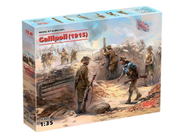 Gallipoli (1915) (ANZAC Infantry (4 figures) - Turkish Infantry (4 figures)