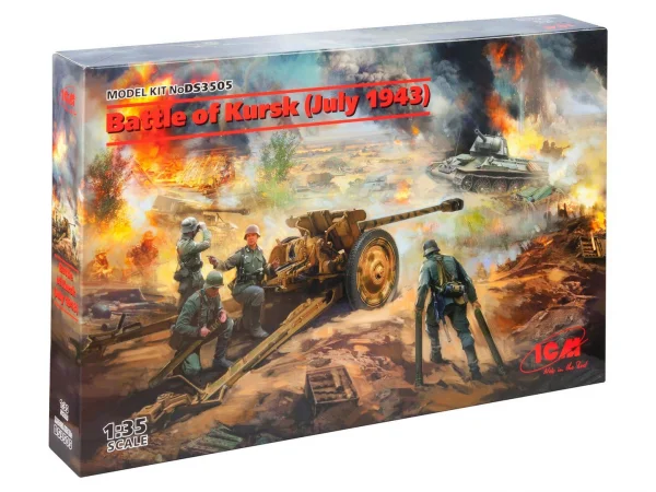 Battle of Kursk (July 1943) (T-34-76 (early 1943) - Pak 36(r ) with Crew (4 figures) — image 3 of 3