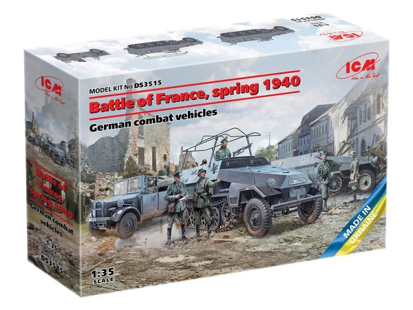 Battle of France - spring 1940. German combat vehicles