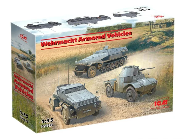 Wehrmacht Armored Vehicles (Sd.Kfz.251/1 Ausf.A - Panzerspähwagen P 204 (f) - Sd.Kfz. 247 Ausf.B)