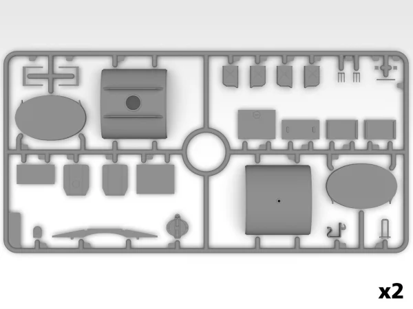 WWII U.S. Military Vehicles - G7117 - Studebaker US6-U3 - Studebaker US6-U5 (Set of 3 Trucks)