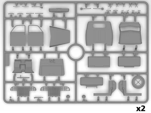 WWII U.S. Military Vehicles - G7117 - Studebaker US6-U3 - Studebaker US6-U5 (Set of 3 Trucks)