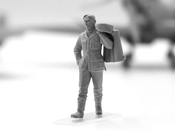 WWII RAF Airfield Diorama Set with 7 Figures & 2 Spitfires
